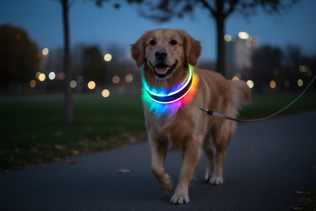 Be seen in seconds
Bright LED glow for better visibility
Lightweight and comfortable for daily walks